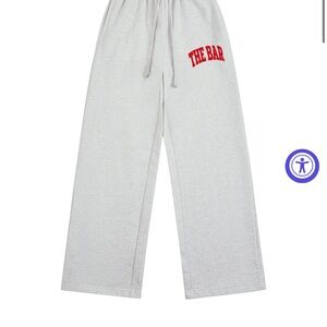 The Bar Varsity Wide Leg sweatpants small